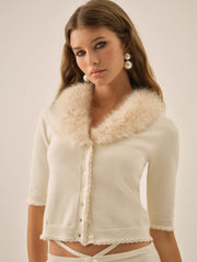 Women Maura Knit Cardigan - Cream