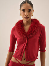 Women Maura Knit Cardigan - Red