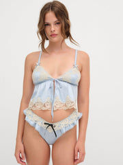 Women Jaden Sleep Top - Dusty Blue