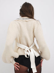 Women Jade Cardigan - Cream