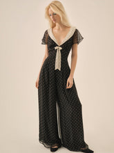 Women Dottie Dot Pantsuit - Black