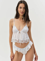 Women Jaden Sleep Top - White