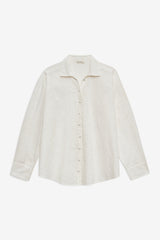 Women Handkerchief Button-Up Shirt - White