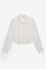 Women Edie Eyelet Top - White