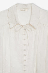 Women Edie Eyelet Top - White