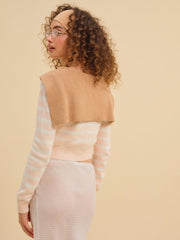 Women Sophia Stripe Cardigan - Pink
