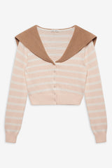 Women Sophia Stripe Cardigan - Pink
