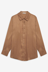 Women Clarabell Button Down Shirt - CAMEL