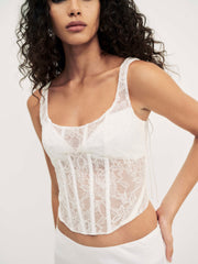 Women Leah Bustier - Cream