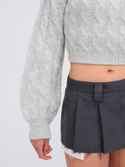 Women Lise Chunky Sweater - Grey