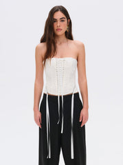 Women Lilibet Corset Top - White