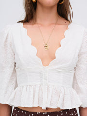 Women Marseille Top - White