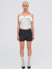 Women Evelyn Corset Top - Blue