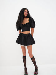 Women Maye Crop Top - Black