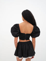 Women Maye Crop Top - Black