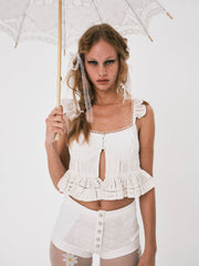 Women Marin Top - White