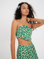 Women Cooper Corset Top - Green
