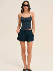 Women Blue River Top - Navy