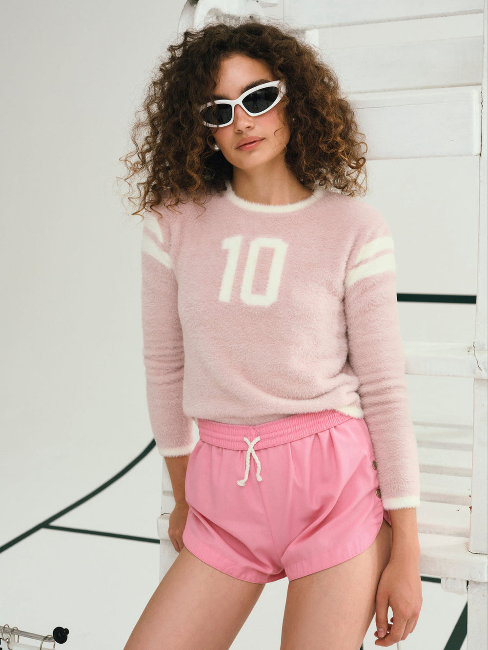Women Founded in '10 Sweater - Pink
