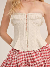 Women Tea Time Corset Top - Cream