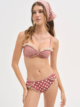 Women Dolly Dot Bikini Bottom - Red