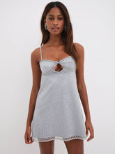 Women Glitter Slip Dress - Silver