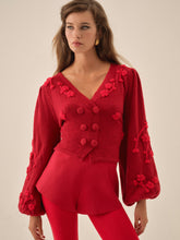 Women Adalyn Cardigan - Red