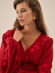 Women Adalyn Cardigan - Red