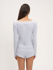 Women Eisley Knit Top - Blue