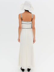 Women Mayfair Crochet Maxi Dress - White