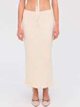 Women Rey Knit Midi Skirt - Cream
