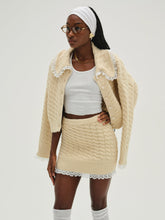 Women Milana Knit Mini Skirt - Cream