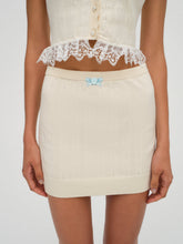 Women Daniela Knit Mini Skirt - Cream