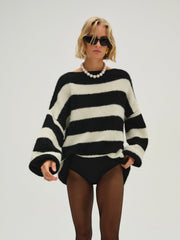 Women Meggy Oversized Sweater - Black