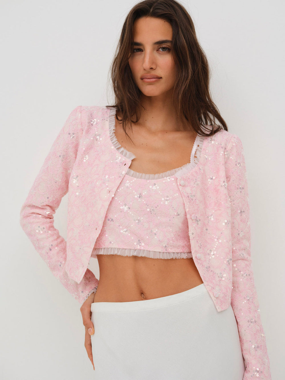 Women Isabeau Cardigan - Pink