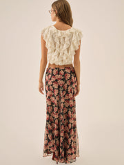 Women Belmond Floral Maxi Skirt - Black