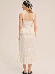 Women Sweet Summer Midi Skirt - White