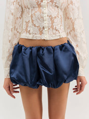 Women Lena Bubble Mini Skirt - Navy