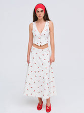 Women Talia Midi Skirt - Cream