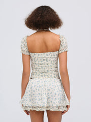 Women Chateau Mini Skirt - Blue