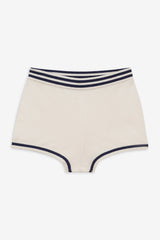 Women Simona Pointelle Striped Short - Navy