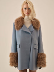 Women Jackie Coat - Blue