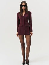 Women Selena Blazer - Burgundy
