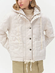 Women Isabel Quilted Puffer Jacket - Cream