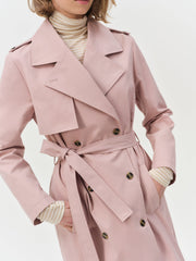 Women Reese Trench Coat - Mauve