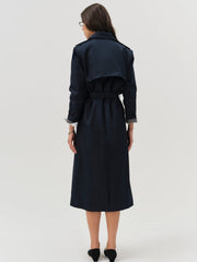 Women Reese Trench Coat - Navy