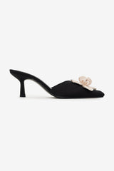 Women Claudine Mule Heel - Black