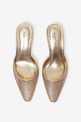 Women Cleo Mule Heel - Gold