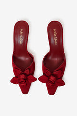 Women Claudine Mule Heel - Red