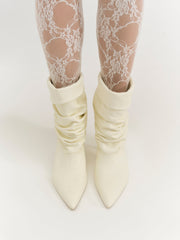 Women Verbana Slouch Boot - Cream